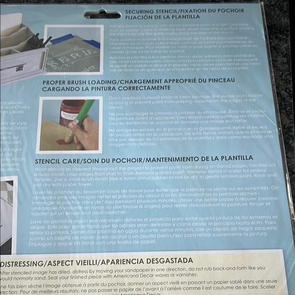 NWT Americana Decor Stencil Set - Paisley Design - Picture 2 of 4